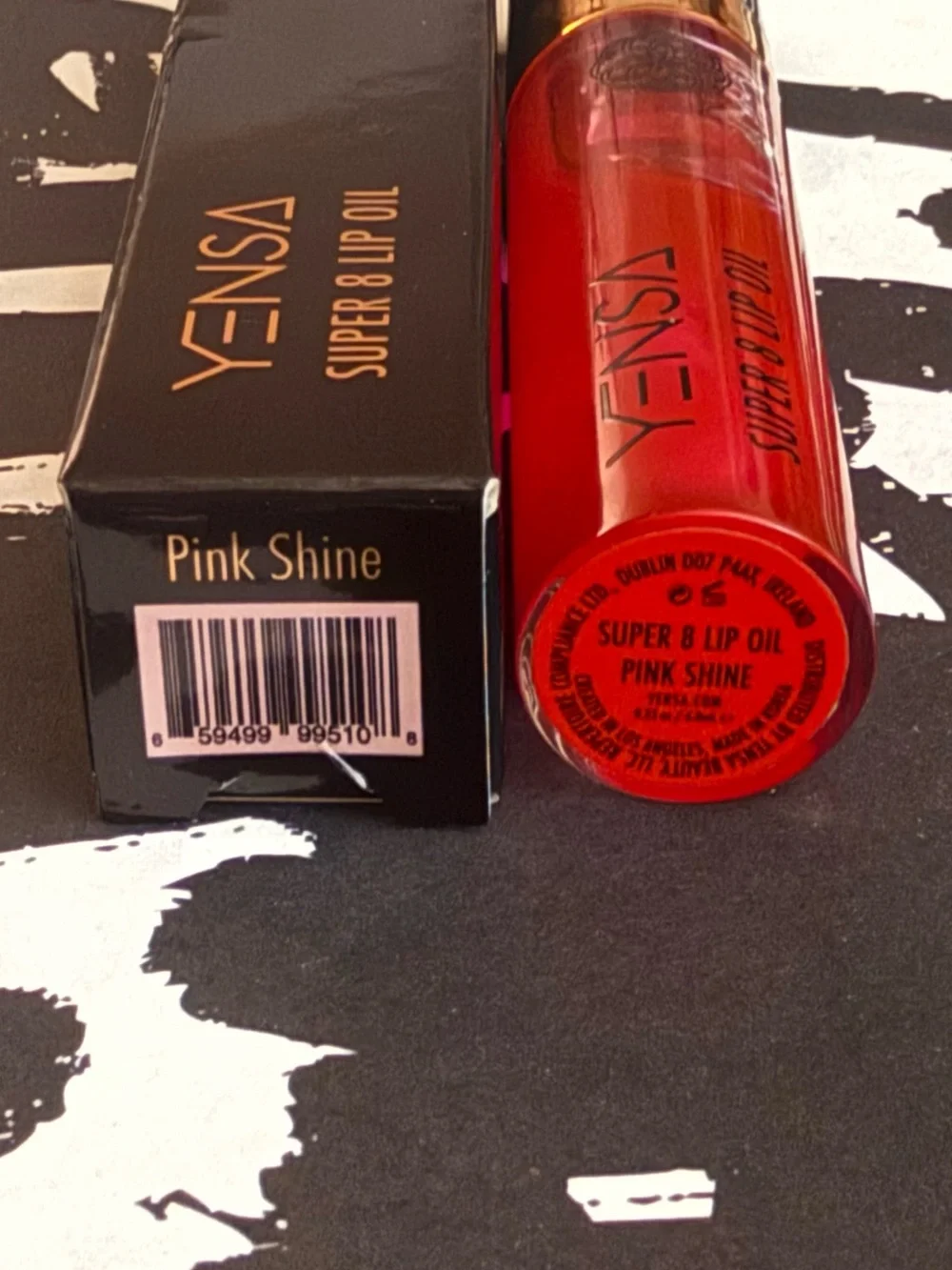 YENSA Super 8 Lip Oil in Pink Shine - Sheer Light Pink  0.23 fl oz / 6.8 ml